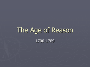 Chapter 16 The Age of Reason