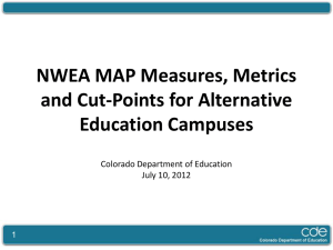NWEA MAP Achievement and Growth Data