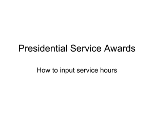Presidential Service Awards