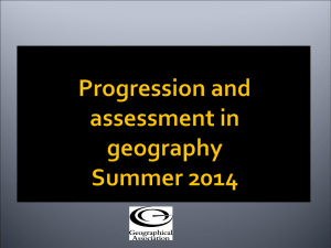 Reviews key assessment - Geographical Association