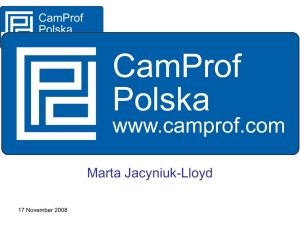 CamProf Polska presentation - APL-Bud