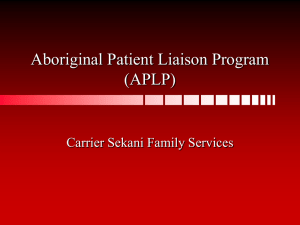 Aboriginal Patient Liaison Program