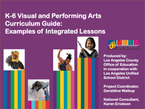 Arts Integrated Lesson Guide