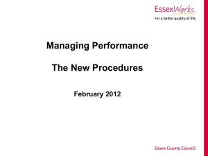 Managing Performance HR workshop June 2012