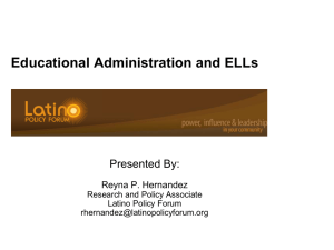 Educational Leadership with an ELL Focus