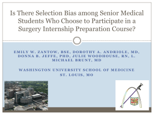 Is There Selection Bias among Senior Medical Students Who