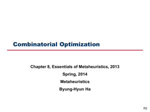Combinatorial optimization