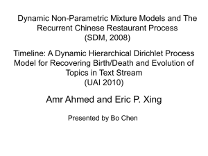 Timeline: A Dynamic Hierarchical Dirichlet Process Model for
