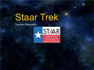 STAAR Trek - Texas Education Agency