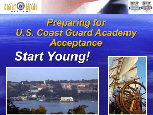 Coast Guard Academy admissions PPT