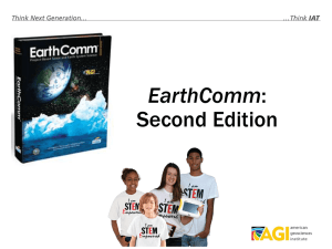 EarthComm_Overview_2013v2 - American Geological Institute
