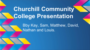 Churchill Community College Presentation