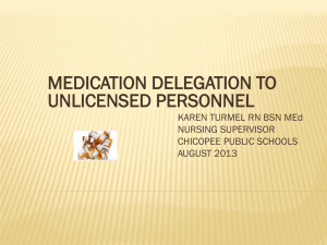 Medication Delegation Learning Module