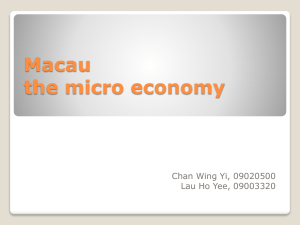 Macau the micro economy