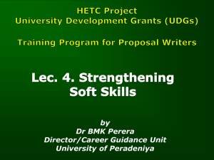 Lec 4. Strengthening Soft Skills by Dr. BMK
