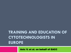 training and education of cytotechnologists in europe - EFCS