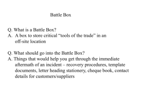 Battle Box - ABC Solutions