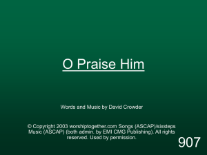 O Praise Him - MISSION UNDER GRACE CHURCH