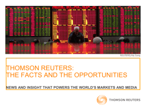 Reuters - Facts and Opportunities Sept 2012