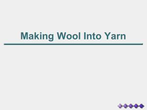 Making Wool Into Yarn