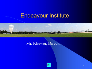 Student Intro to Endeavour Institute