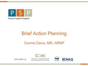 Brief Action Planning