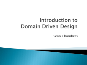 Introduction to Domain Driven Design
