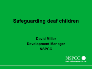 Safeguarding deaf children (David Miller)