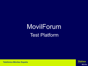 MovilForum test platform
