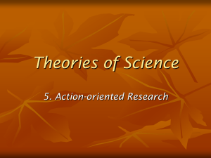 5. Action Oriented Research