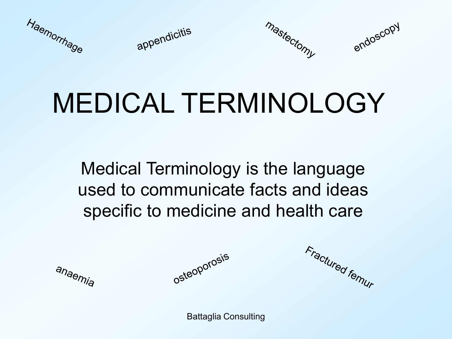 clinical presentation definition in medical terminology