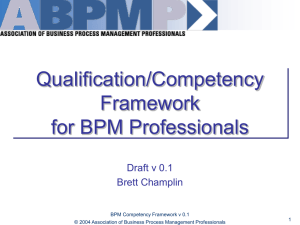 BPM Qualification Framework