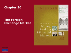 Chapter 20 The Foreign Exchange Market