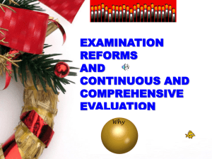 examination reforms