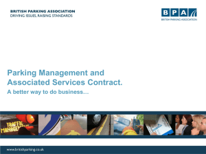 BPA Parking Management and Associated Services Contract