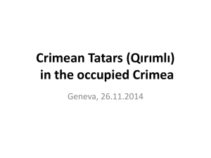 Crimean Tatars (Qirimli) in the occupied Crimea
