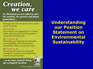 Creation, we care... An explanation
