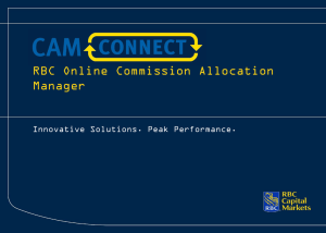 RBC Online Commission Allocation Manager