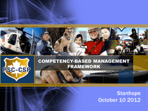 Competency-based Management Framework