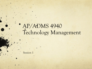 AP/ADMS 4940 Technology Management