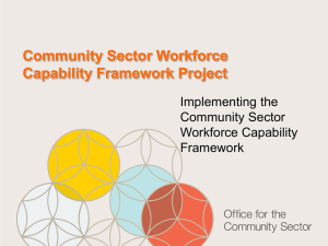 Workforce Capability Framework Trainer Presentation 1 July 2013