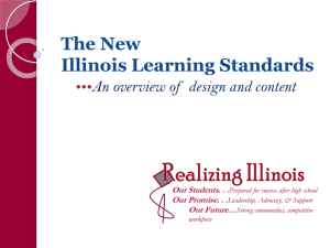 New Illinois Learning Standards...an overview of design and content