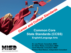 CCSS Professional Development PowerPoint