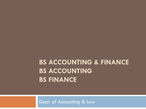 BS Accounting & Finance - Institute of Business Administration
