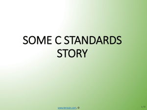 C Standards & IDEs/Compilers
