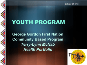 GGFN Youth Program Presentation October 2012