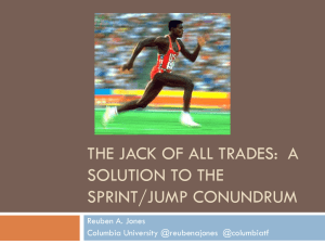 Managing A Jumper Who Sprints….Or A Sprinter Who Jumps??