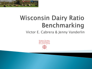 Wisconsin Dairy Ratio Benchmarking Tool