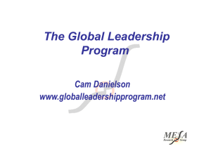 GLP Presentation - Global Leadership Program
