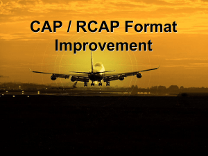 CAP/RECAP Format Improvement
